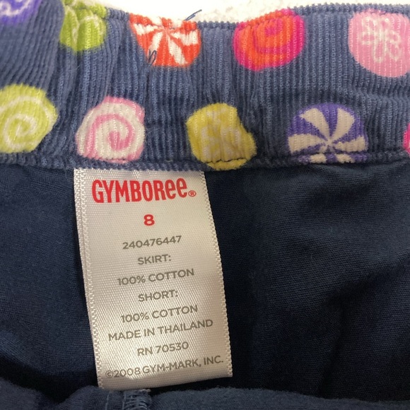 Gymboree candy shop long sleeve embroidered gumdrop top and corduroy skort 8 - Picture 10 of 12